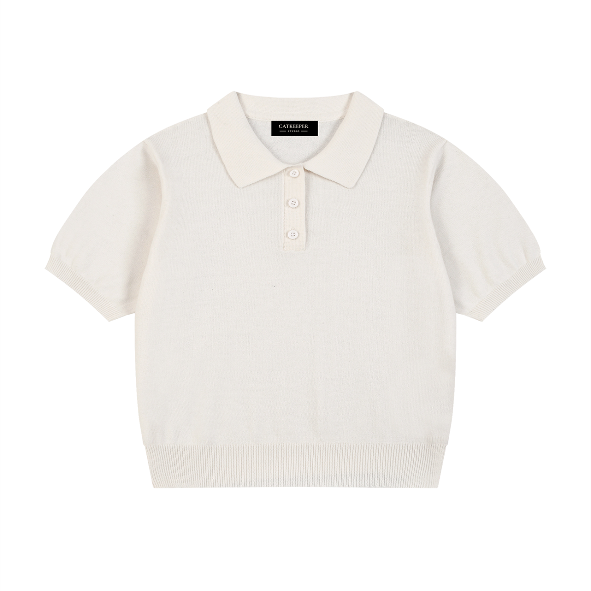Women’s Knit Cotton Polo Shirt