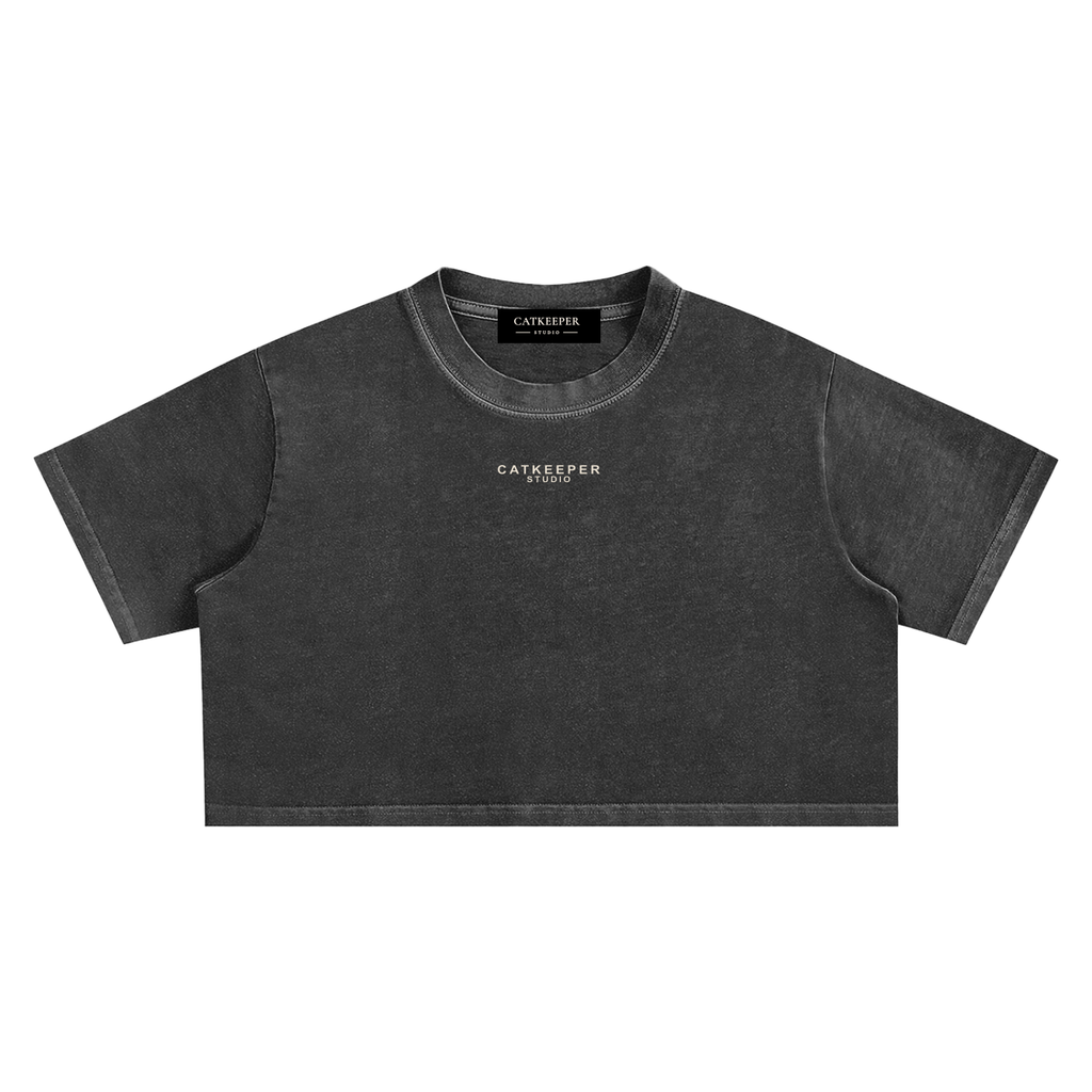 Snow Washed Crop Top