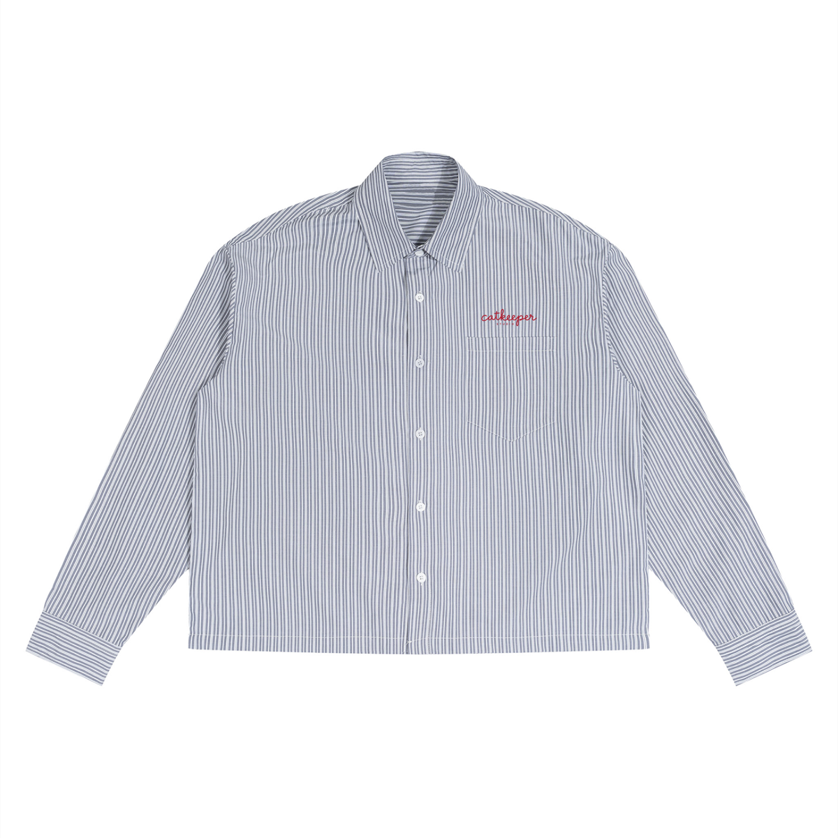 Unisex Boxy Striped Shirt
