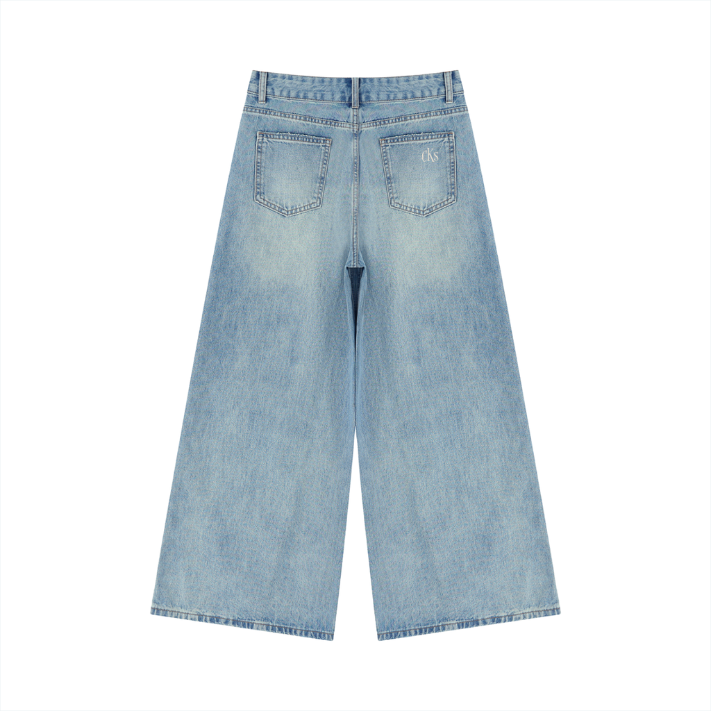 Women’s Vintage Wash Wide Leg Jeanss