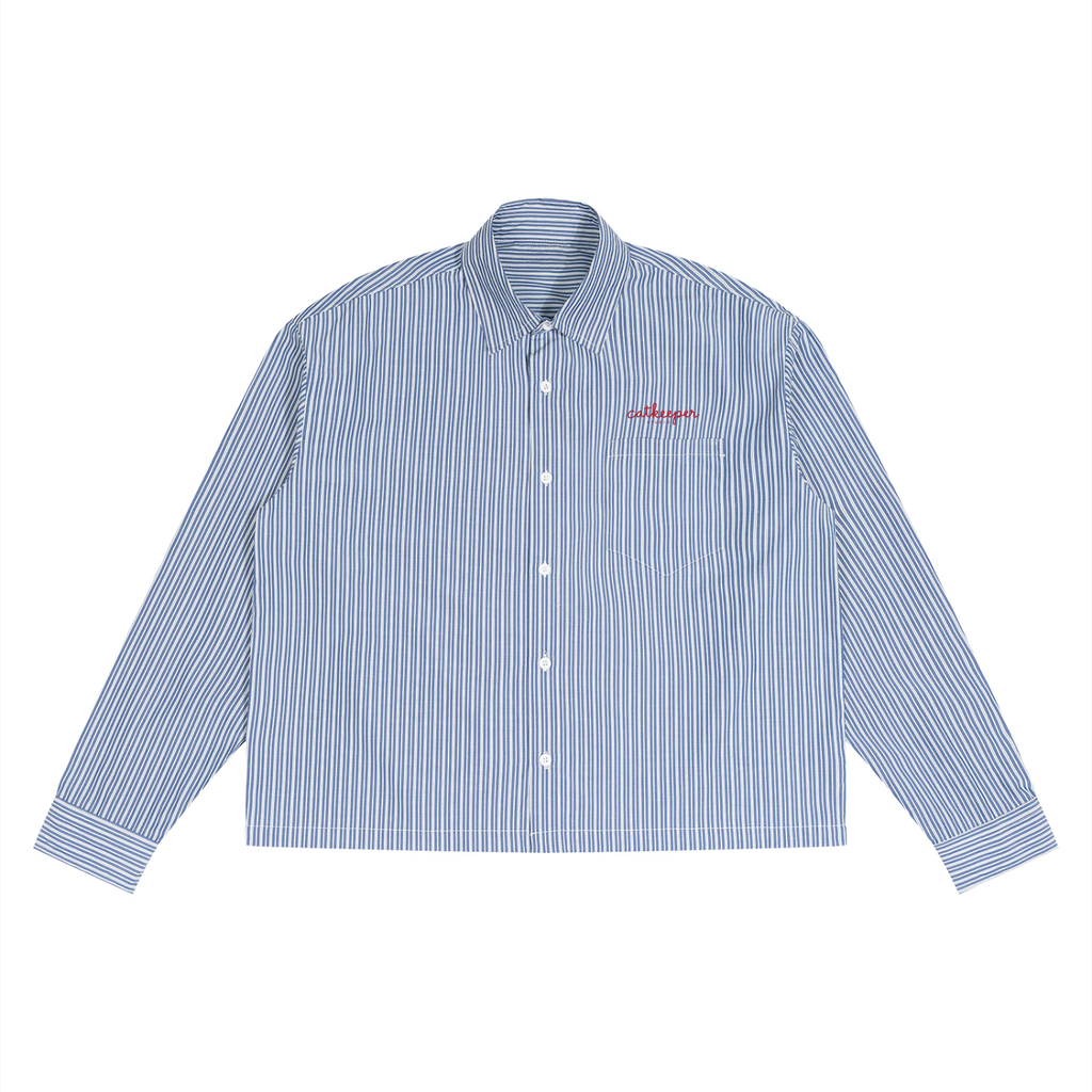 Unisex Boxy Striped Shirt